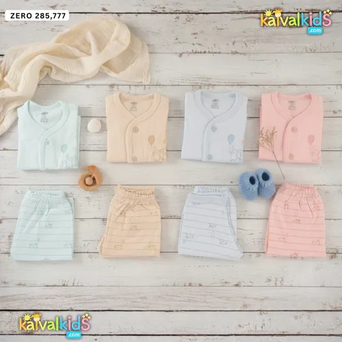 Newborn Baby Boys Organic Cotton Button-Down Top and Pajama Set - ZERO 285/777