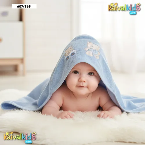 Soft Cotton Baby Swaddle Blanket with Hood - Zero 607/969