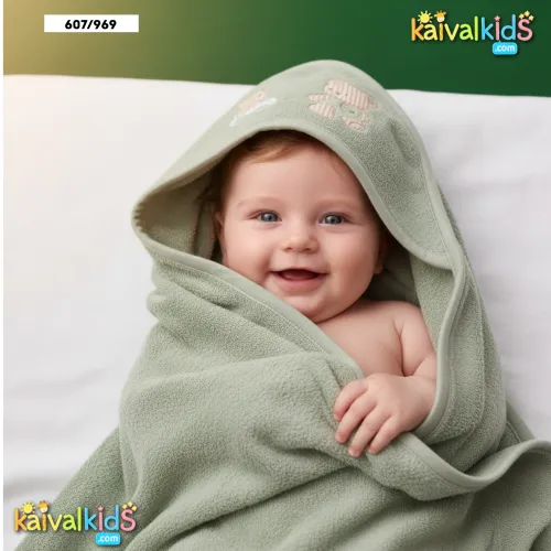 Soft Cotton Baby Swaddle Blanket with Hood - Zero 607/969