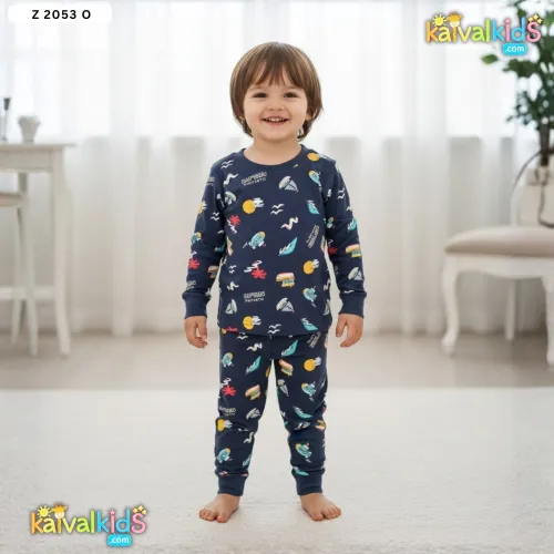 Soft Cotton Boys T-Shirt Trendy Printed Casual Wear for Kids - Z 2053 O