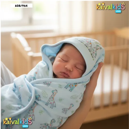 Hoodie Towel Soft Cotton Baby Swaddle Blanket with Hood - Zero 608/964