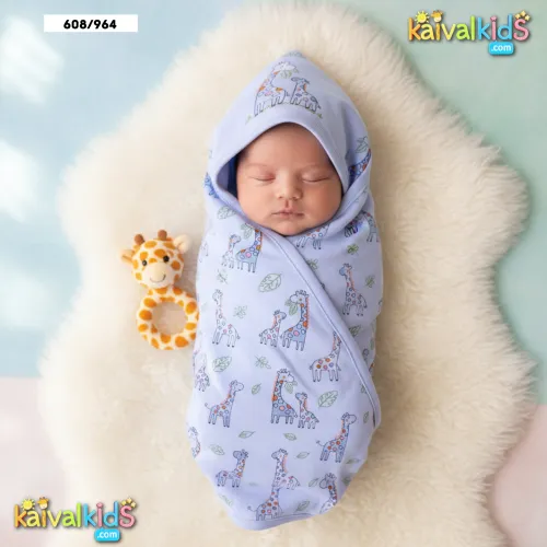 Hoodie Towel Soft Cotton Baby Swaddle Blanket with Hood - Zero 608/964