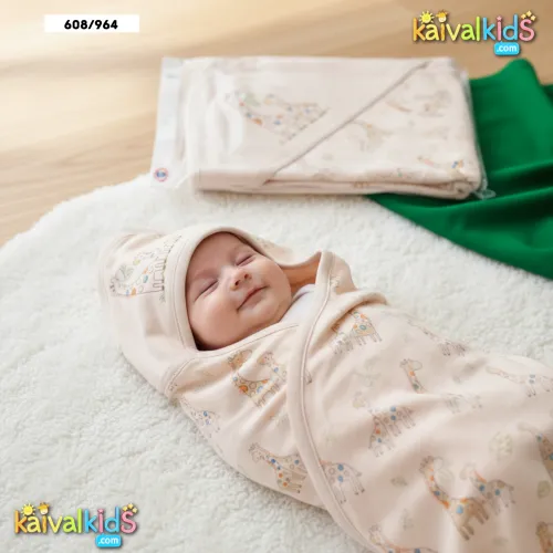 Hoodie Towel Soft Cotton Baby Swaddle Blanket with Hood - Zero 608/964