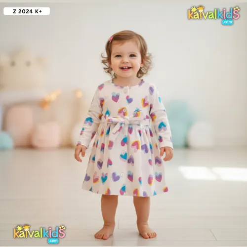 Baby Girl Soft Cotton Casual Dress - Z 2024 K+