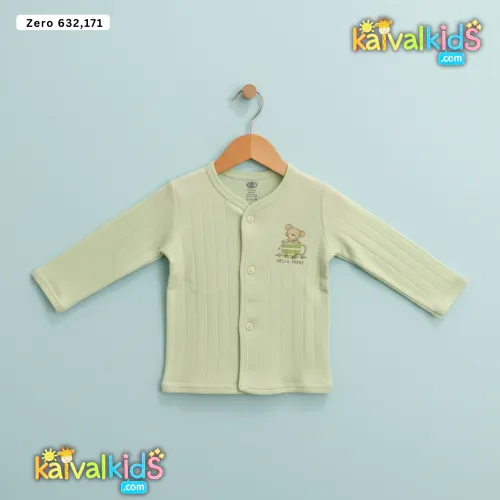 Baby Long-Sleeve Button-Front Top with Graphic - ZERO 632/171