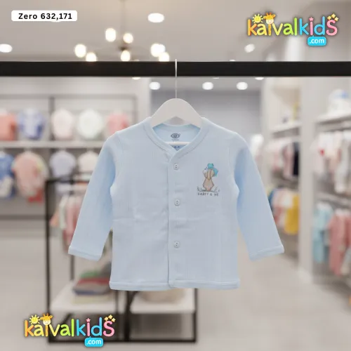 Baby Long-Sleeve Button-Front Top with Graphic - ZERO 632/171