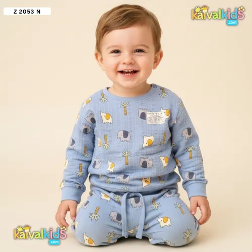 Kids Night suit set | Cotton Printed Nightwear Sets Z 2053 N