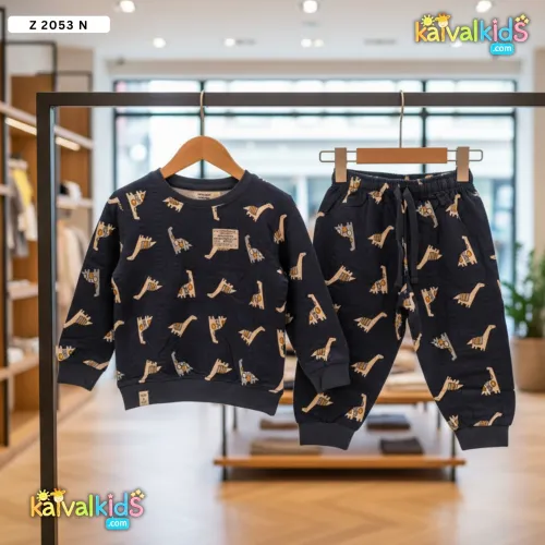 Kids Night suit set | Cotton Printed Nightwear Sets Z 2053 N