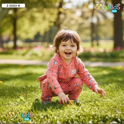 Kids Night suit set | Cotton Printed Nightwear Sets Z 2053 N